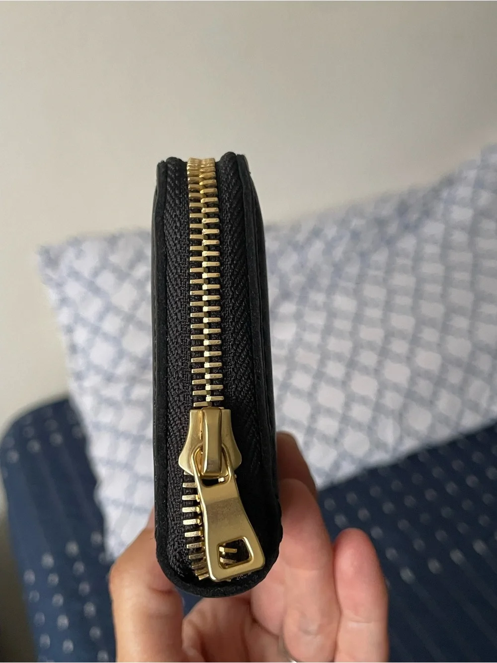Portland leather mini zip wallet